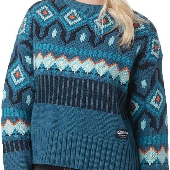 Kari Traa Molster Knit Sweater Ocean Blue XS - Picture 4 of 4